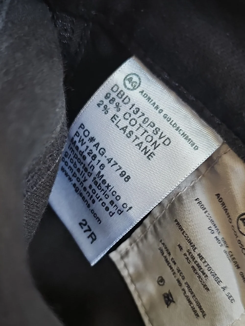 Ag Adriano Goldschmied The Farrah High Rise‎ Skinny Gray Jeans 27 NWT